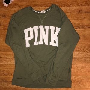 pink crewneck